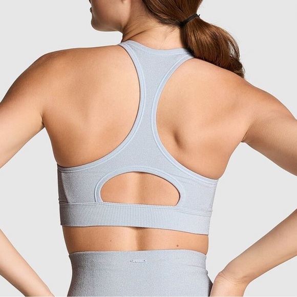 Women's Light Blue Sports Bra - Picture 2 of 7